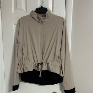 Lightweight Women's Drawstring Jacket - Beige Flx Extra Large